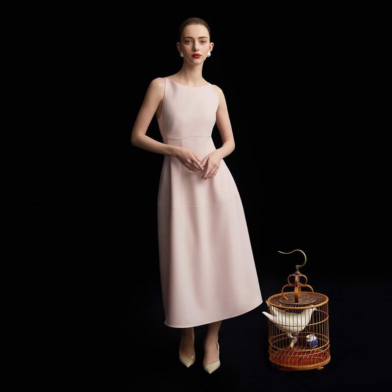 

Langzi Элегантное летнее платье с открытыми плечами во французском стиле, облегающего кроя S