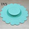 Bathroom Sink Strainer Sunflower Silicone Floor Drain Mat, Bionic Petal Design Anti-Clog Hair Filter, Odor-Proof Drainage Protector for Kitchen
