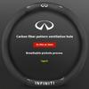 Infiniti Q50 Q60S Q70 QX30 QX50 QX55 QX56 QX60 QX70 QX8 JX35 EX25 FX35 G37 M35 ESQ Car Carbon Fiber Leather Steering Wheel Cover BB3