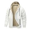 Autumn/Winter New Arrivals: Shearling-Lined Thickened Cardigan with Hood Men's Casual Shearling-Lined Jacket
