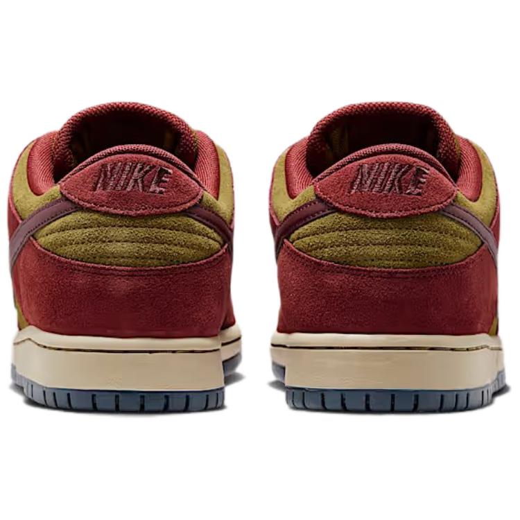 Nike Dunk Low SB Dark Team Red Olive Flak Unisex Sneakers Burgundy-Crush Parachute-Beige Armory-Navy HQ1625-600