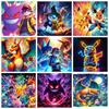 2024 New Diamond Painting Mosaic Japanese Cartoon Anime Art Cross Stitch Kits Embroidery Rhinestones Children's Gift