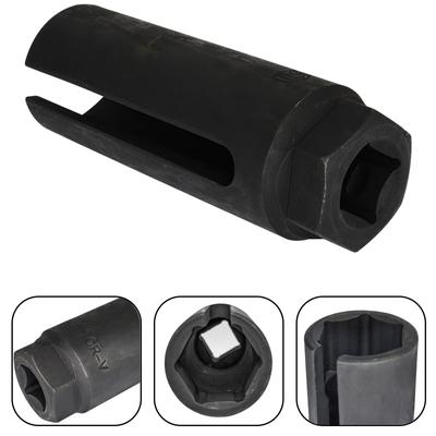 Kit de douilles de retrait pour sonde lambda à oxygène, 22 mm, 1/2", en acier CR-V noir, fente de 8 mm, outil de réparation de garage automobile, pièces durables
