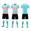 Mens Custom Printed Soccer Jersey Set Short Sleeve Football Uniform Training Match Sportswear