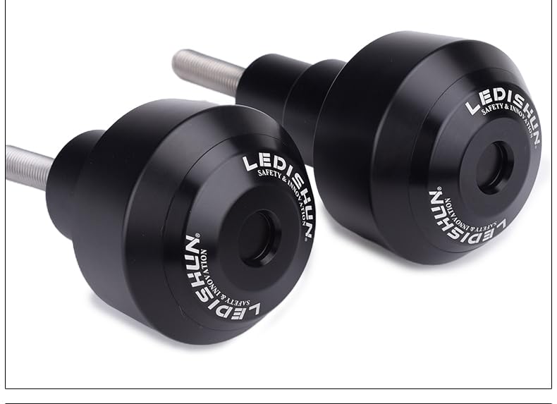 LEDISHUN Motorcycle Frame Sliders for Kawasaki Ninja ZX10R (2011-2023) - Engine Sliders (Black)