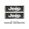 Car Trunk Body Sticker Aluminum Alloy Emblem Auto Stickers For Jeep Cherokee Wrangler JK Gladiator Compass Renegade Patriot AJT1