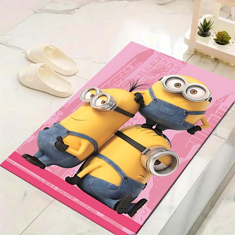 1Pc Despicable Minions Adventure Rug, Office Carpet Indoor Outdoor Doormat, Non-Slip, Comfortable, Living, Christmas Halloween, Xmas Gift G11