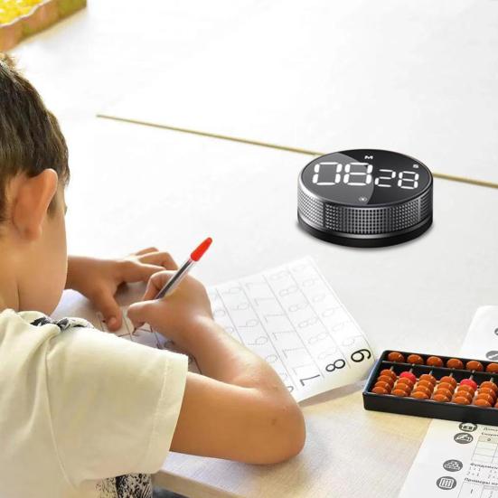 LED Kuchyňský Časovač Magnetický Odpočítávací Časovač pro Vaření Pečení Nastavitelný Úhel Otočné Ovládání Hlasitý Alarm Časovač pro Sledování Cvičení