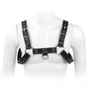 Men's Sexy Leather Fetish Clubwear Bustier Set