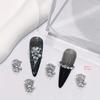 Water Drop & Pearl Stamen Design Nail Bow with Zircon Jewelry - 43 Piece Set