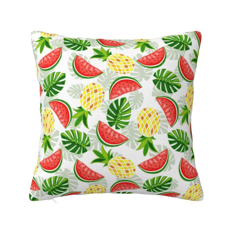 Fashion Summer Fruit Strawberry Cushion Covers Xcm Velvet Pillow Case Sofa Chair Square Pillowcase Home Decor