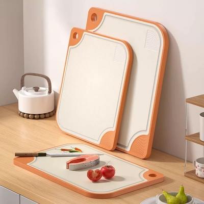 Dubbelsidig antibakteriell skärbräda av vetestrå Hemkök Anti-mögel Halkfri Plast Multifunktionell Klibbig skärbräda