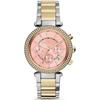 MK6140 Parker Chronograph Pink Dial Two-tone Women's Watch