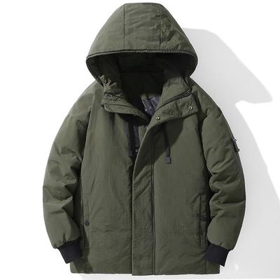 Down Jacket Men's Short New Korean Version Hooded Loose Casual Couple Top Winter Thickened Men's Coat