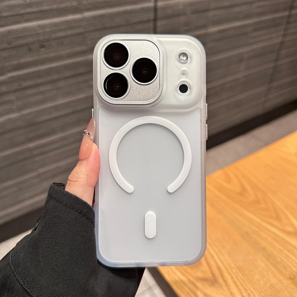 Luxury Shockproof Armor For Magsafe Case for iPhone 17 Air 16 15 14Plus 13 12 11 Pro Magnetic Wireless Charge Clear Matte Cover