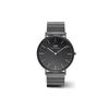 Watch Quartz Movement 40MM Gray Dial Men's Watch Chain Piano Strap DW00100777