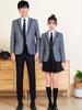 Unisex College-Style JK Uniform: Pleated Skirt & Suit Set