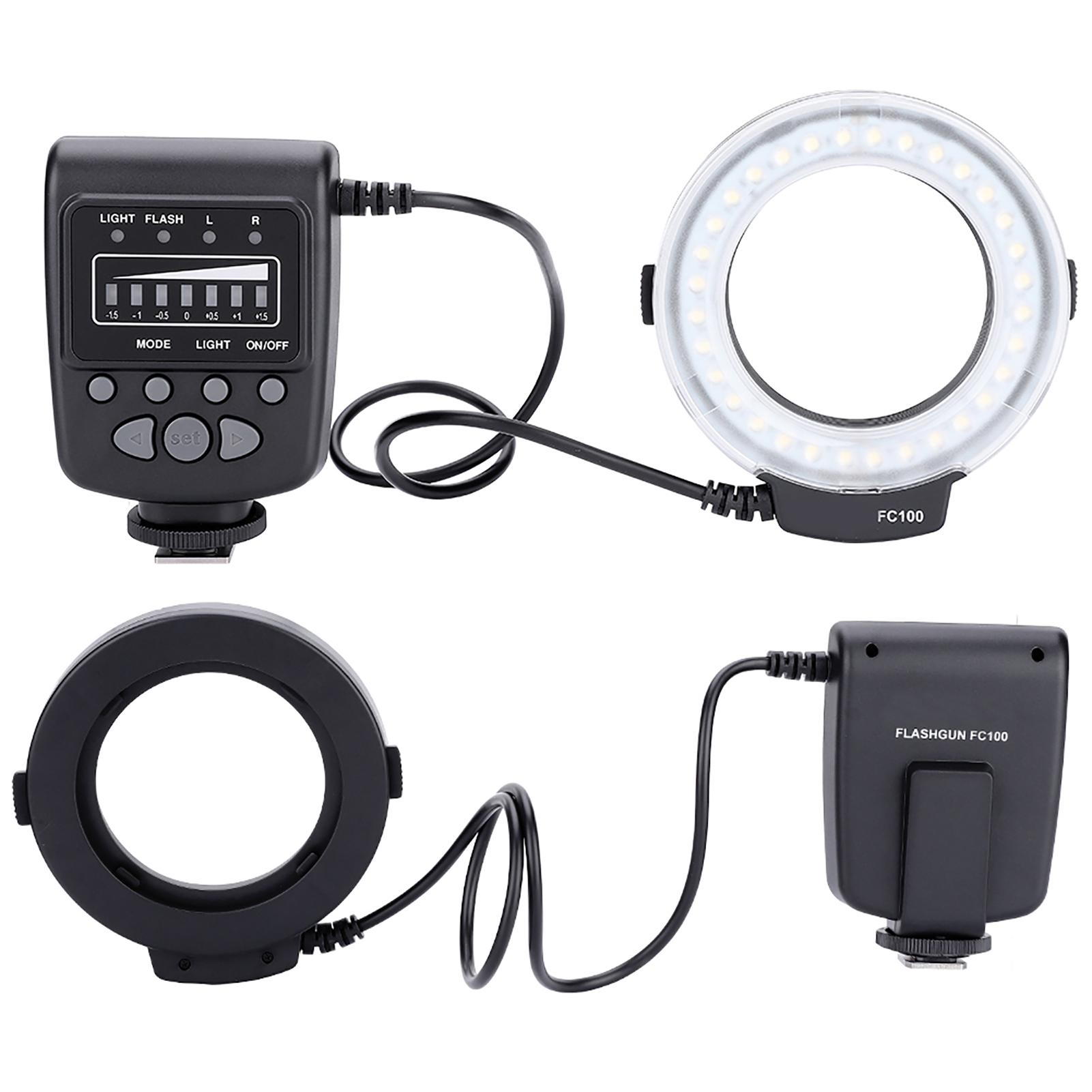 MEIKE FC 100 Portable Universal LED Ring Flash Video Camera Fill Light Kit Photography Accessor