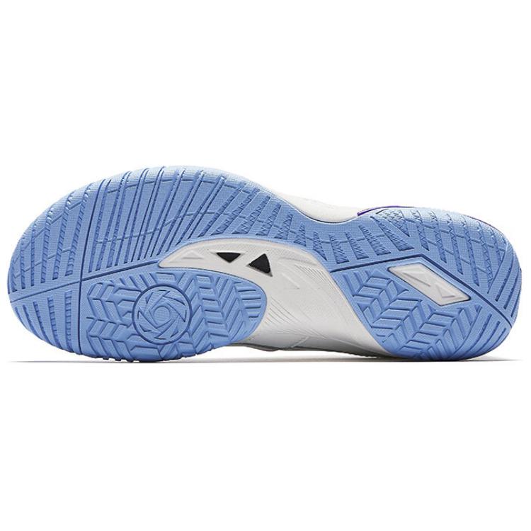 Anta Wing Table Tennis Badminton Shock Absorbing Wear Resistant Non Slip Low Top Training Shoes Unisex Training Shoes White Blue 412510961-6