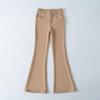 Women's Khaki High-Waisted Micro-Flare Trousers: Slimming & Elegant Trumpet Pants for Autumn/Winter 2025