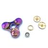 Metal Zinc Alloy Colorful Fingertip  Gyro Rotating Toy Triangle-leaf Hand Spinner Stress Reduction