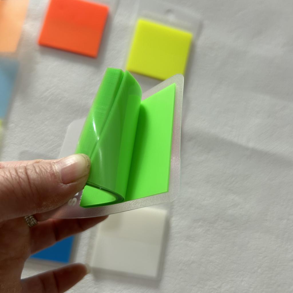 300Pc 6 Colors Index Tabs Self Adhesive Page Markers Transparent Waterproof Sticky Notes Classify Files Flags Planner Stickers