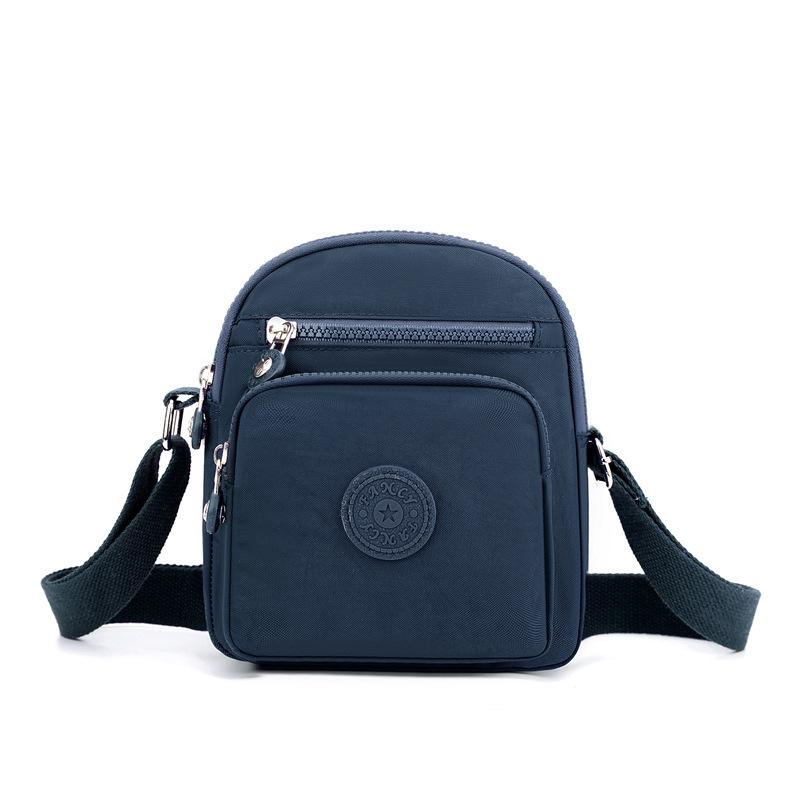 Small Bag Women's New Casual Korean Fashion Shoulder Bag Nylon Crossbody Bag Multi Pocket Small Square Bag
