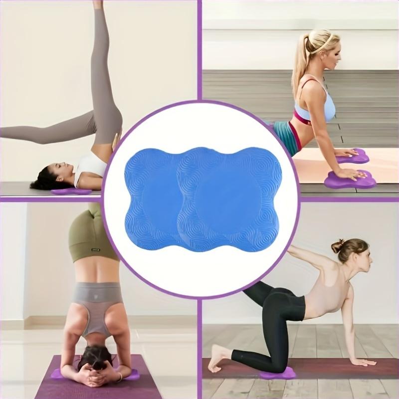 2pcs Blue Rubber Yoga Knee Pads - Versatile Protection for Knees, Elbows, Wrists & Hands, Ideal Gift for Valentine's/Women's/Mother's Day