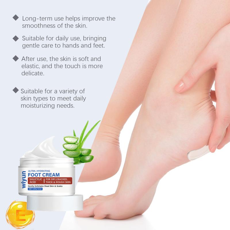 Salicylic Acid Foot Cream Cleaning Exfoliating Moisturizing Smoothe Nourishing Repairing Dry Cracked Thick Rough Heel Feet Care