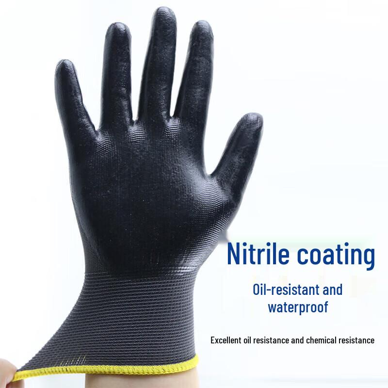 Handun Nitrile Coated Oil-Resistant Work Gloves