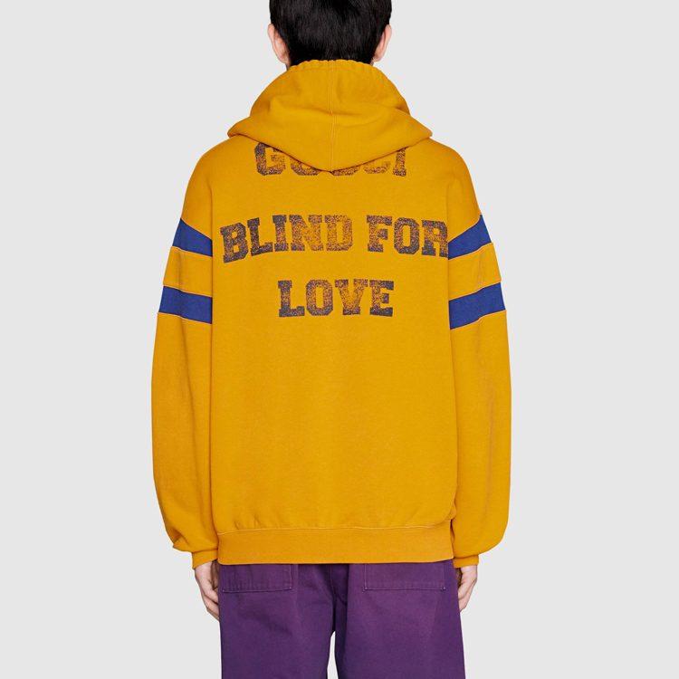 Previous SeasonNew Season Blind For Love print hoodie 655469-XJDHN-7245