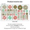 126 Pcs Candy Decals Peppermint Wall Decorations PVC Candy Floor Decals Wall Stickers Decals for Wall Candy Stickers for Xmas Candyland Party