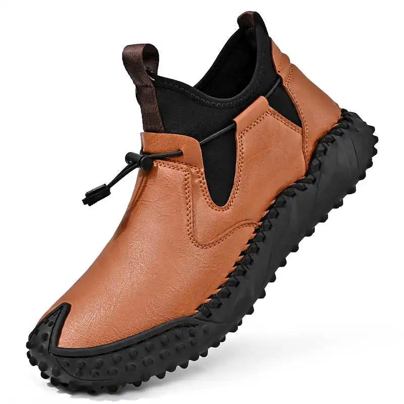 Fashion Thick-heeled Spring-autumn Womans Sports Shoes Husband Short Boots High Sneakers 48 To Play High-tech Items Technologies