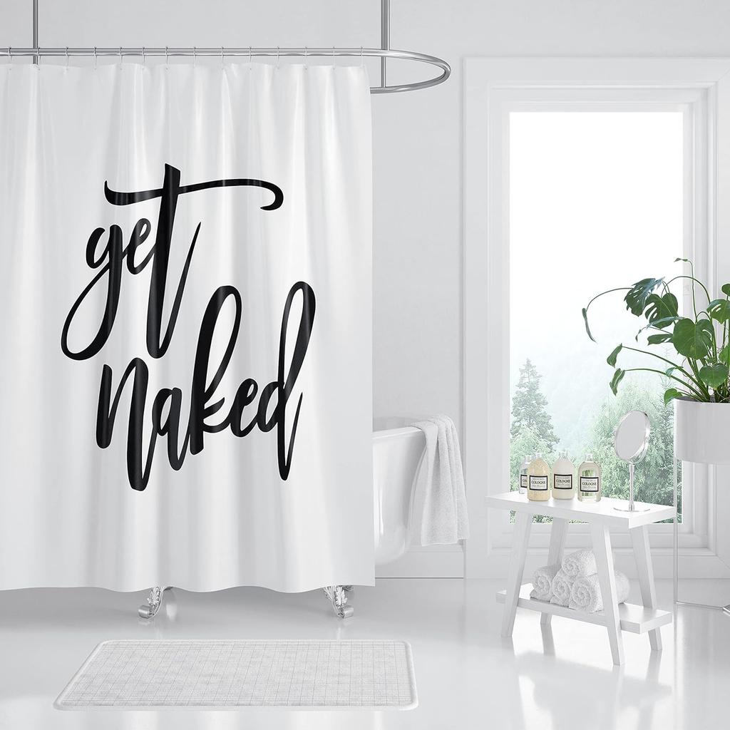 Multicolor Desert Cactus Shower Curtain Southwest Plants Tropical Style Bathroom Decorative Shower Curtain with 12 Hooks
