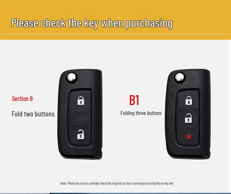 Foton Toano Key Case for Shengtu GTL, EST Truck, Monpace Van, Savana Car - Shell Bag with Buckle