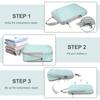 3/4Set Compression Packing Cubes for Travel, Lightweight Space-Saving Extendable Packing Organizer for Carry on Luggage Suitcase