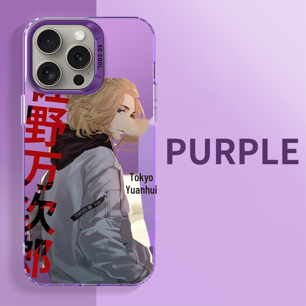 Silver Cross-border Tokyo Avengers IMD Phone Case for iPhone 15/14/13/8/11