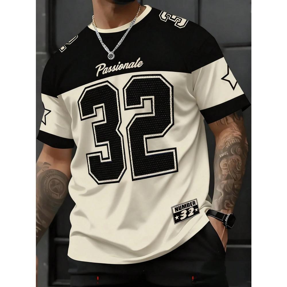 2026 Summer New Men's T-shirt with 3D Digital Printing for Street Casual Fashion Comfortable Soft