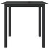 Maison Exclusive - Table de jardin Noir 80x80x74 cm Aluminium et verre
