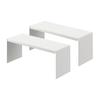 Bathroom Mirror Storage Rack 2-Piece Set White