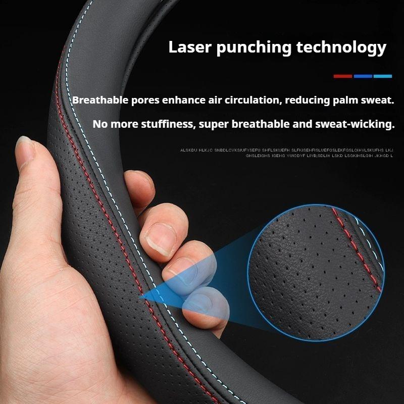 Breathable Car Steering Wheel Cover Nissan Qashqai Juke X-Trail Patrol Note Leaf Altima Murano Rogue Pulsar Sentra Teana Tiida