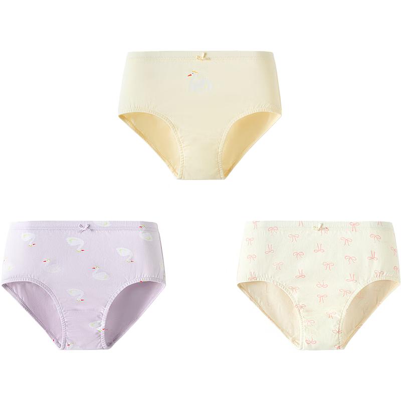 Mini Balabala Girls' Cotton Underwear 3-Pack