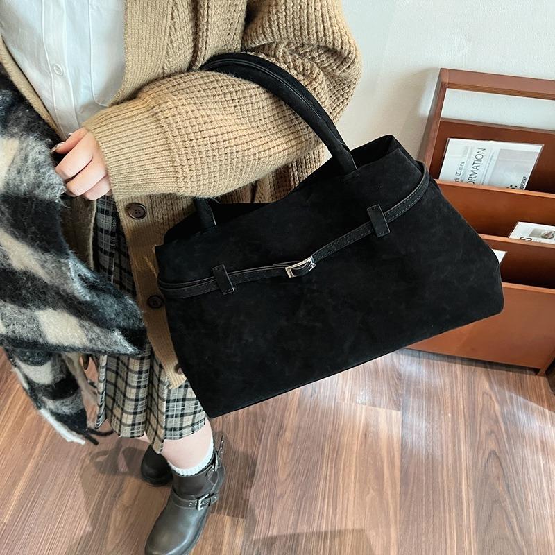 Suede Bag Women's Large-capacity New Autumn and Winter Casual Versatile Handbag Commuter Tote Bag