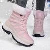 Women's Fleece-Lined High-Top Snow Boots - Warm, Thick, Plus Size Cotton Short Boots for Autumn/Winter Fashion