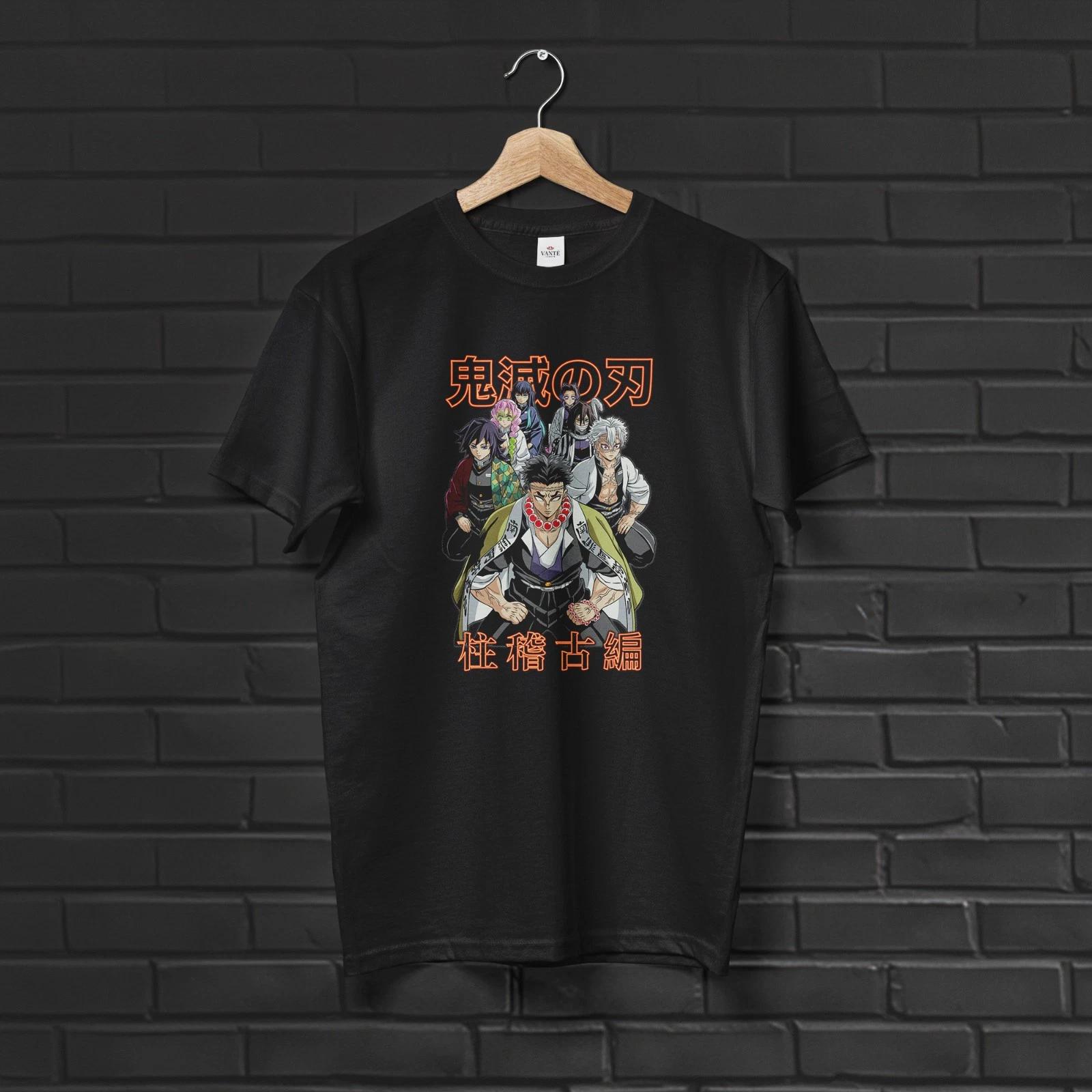 Demon Slayer Hashira T Shirt Slayer Pillar Graphic Cotton Streetwear Tee XL