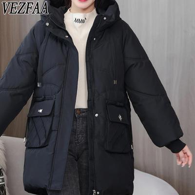 Women's Fashion Casual Fall Winter Solid Color Print Long Sleeve Jackets & Coats Down Coats