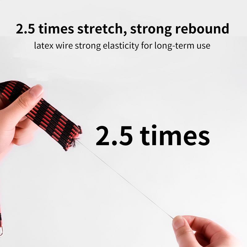 Rubber Bungee Cords 39.37 Inch Heavy Duty Outdoor Rubber Tarp Straps With Hooks Luggage Equipment For Bicycles Motorcycles