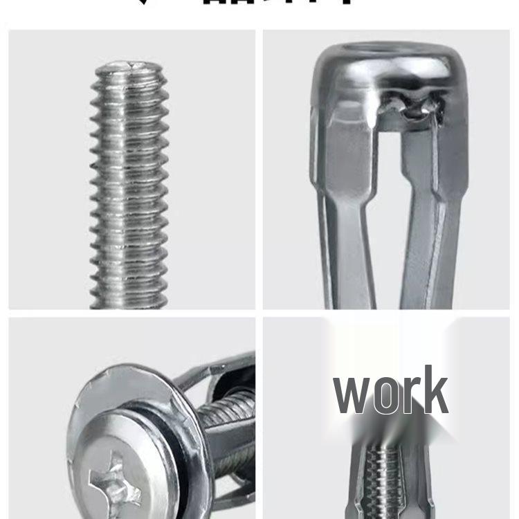 Petal Expansion Screws & Nuts for Wall Anchors, Sheet Metal, License Plates, Lanterns, Pop Rivets, and Bolts.