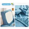 Cool Fabric Sofa Seat Cover Soft Texture Stretch Washable Removable Chair Soft Cushion Cover Sets Cold Solid Color Sofa Protector 1 /2 /3 /4 Seat