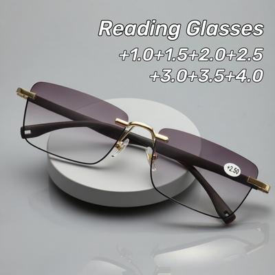 Nuevas Gafas para Presbicia Protección Solar Moda Montura Cuadrada para Hombre Negocios Flexibles Deportivas Alta Definición Gafas de Lectura